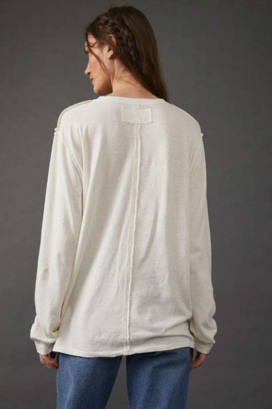 Basics * | Exceptional Free People: Morning Noon And Night Tee Fall Clouds