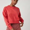 Basics * | Unordinary Free People: Intercept Pullover Cherry Crush