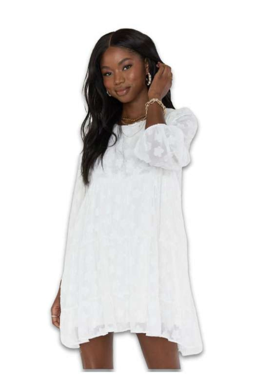 Dresses * | Especial Show Me Your Mumu: Portabella Dress White Daisy