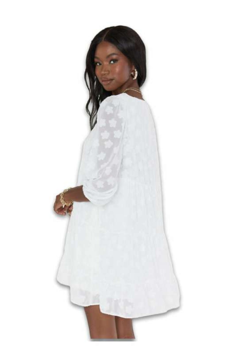 Dresses * | Especial Show Me Your Mumu: Portabella Dress White Daisy