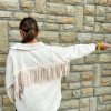 Jackets * | Comely Johnny Fringe Jacket Natural