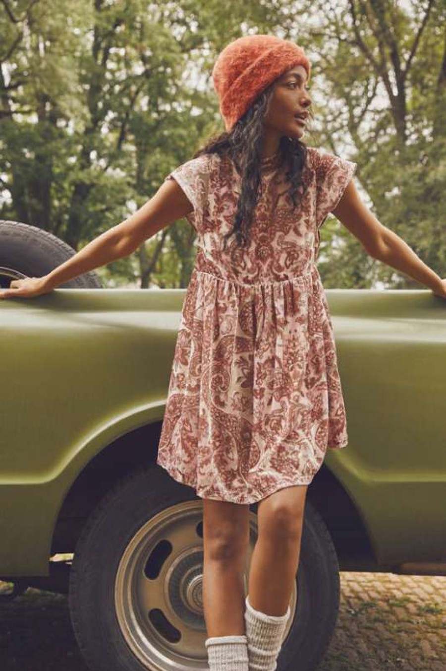 Dresses * | Exceptional Free People: All The Time Velvet Mini Petal Combo