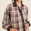 Blouses * | Unique Combatant Plaid Top