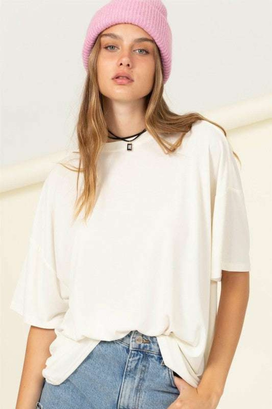 Blouses * | Fair Overpass Oversized Top Cream