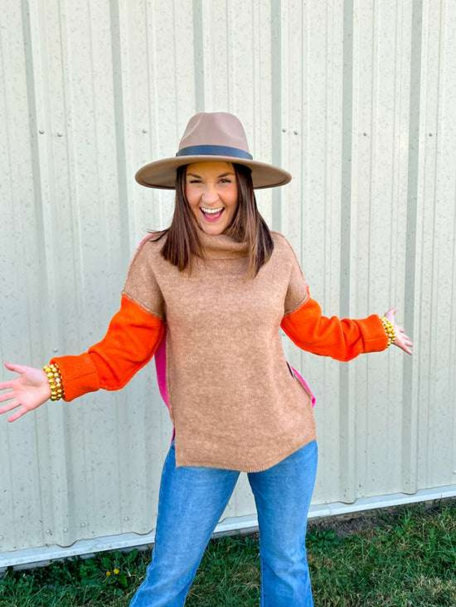 Sweaters * | Unordinary Palm Springs Colorblock Sweater