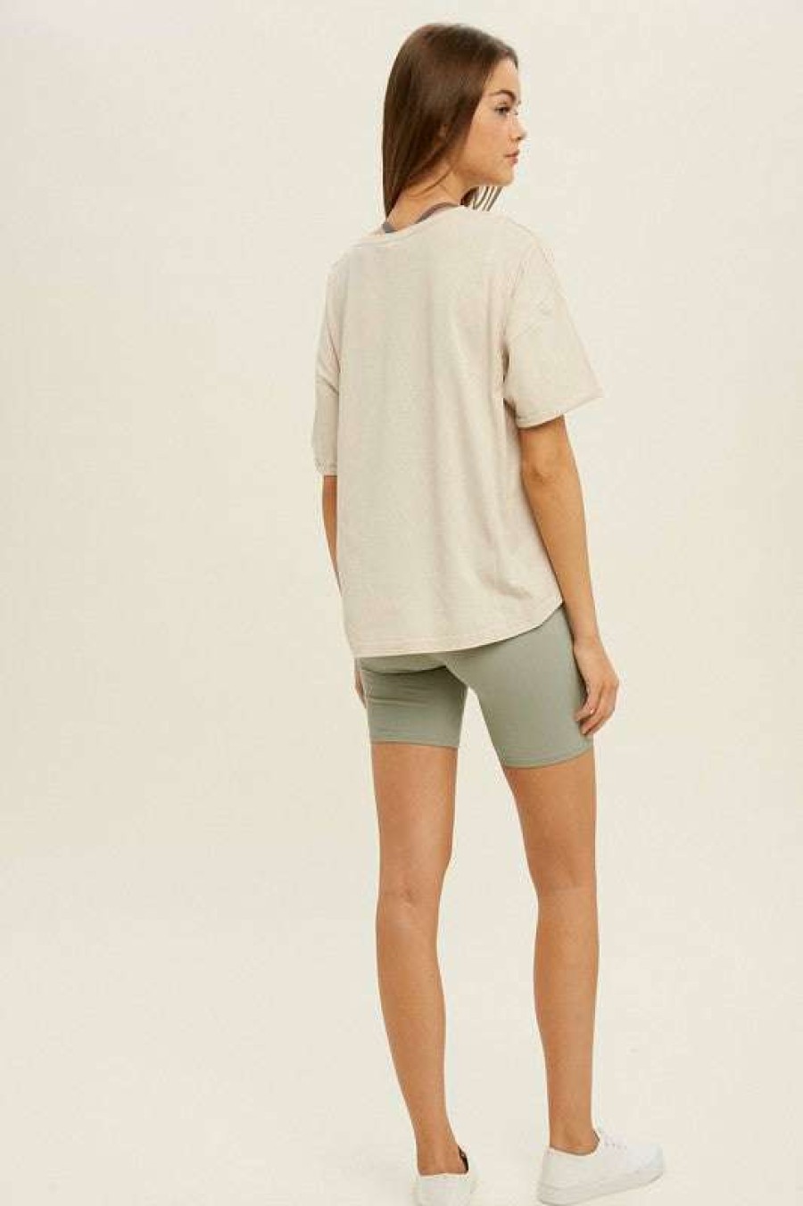 Basics * | Exceptional Universal Fav Pocket Tee Champagne