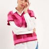 Sweaters * | Beautiful English Factory: Tonya Mohair Vest Fuchsia