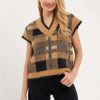 Sweaters * | Latest English Factory: Tonya Mohair Vest Camel