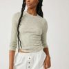 Basics * | Fine Free People: Aura Layering Top Sea Mist