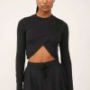 Crop * | Diaphanous Free People: On Point Reversible Layer Black