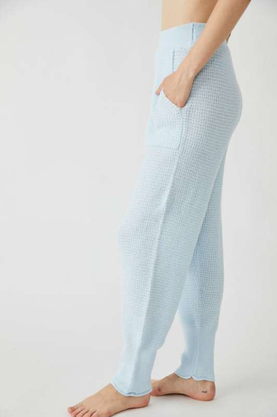 Pants * | Hottest Free People: C.O.Z.Y. Pant Neon Sky