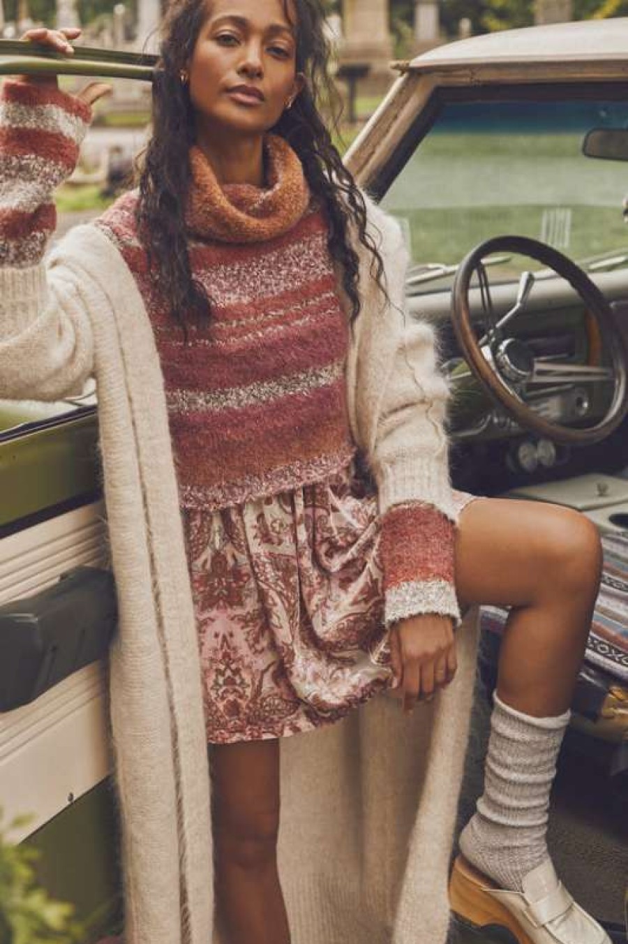 Sweaters * | Unique Free People: My Girl Turtleneck Sunburst