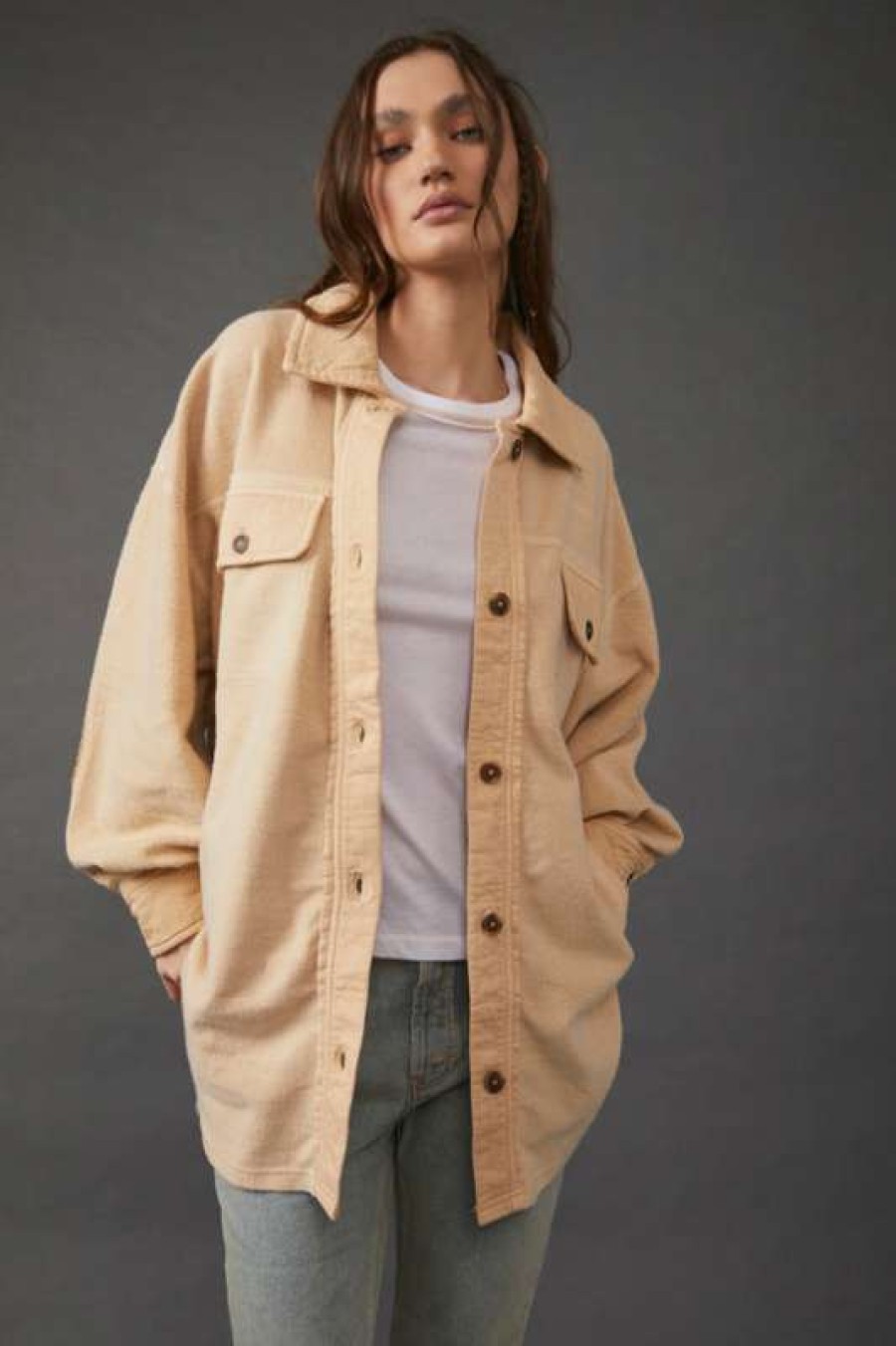 Jackets * | Fair Free People: Ruby Jacket Mustard Seed