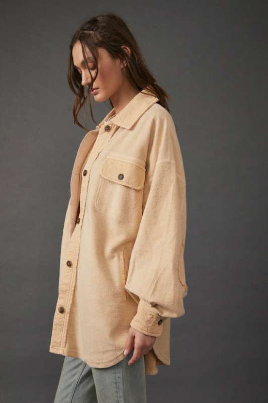 Jackets * | Fair Free People: Ruby Jacket Mustard Seed