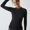 Basics * | Particular Free People: Wide Eyed Mock Neck Black