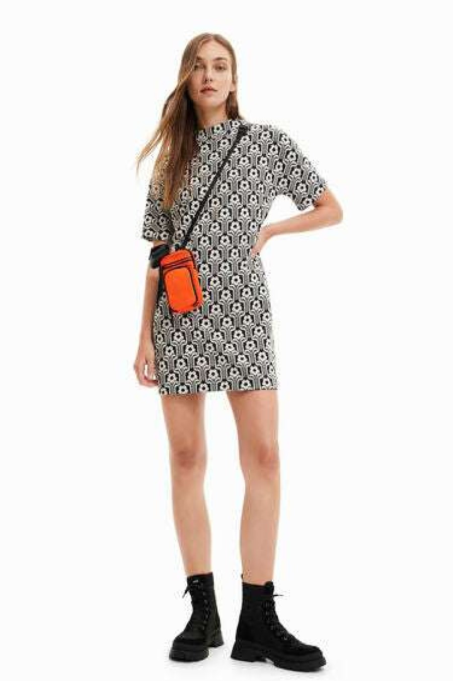 Dresses * | Authentic Desigual: Retro Short Dress