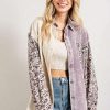 Jackets * | Diaphanous Wisteria Whispers Corded Shirt Jacket