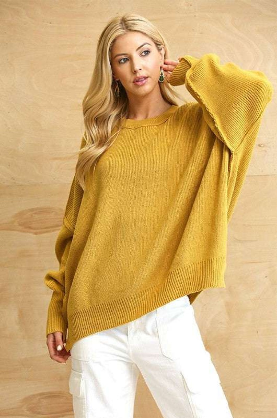 Sweaters * | Unique Forever Sweater Golden