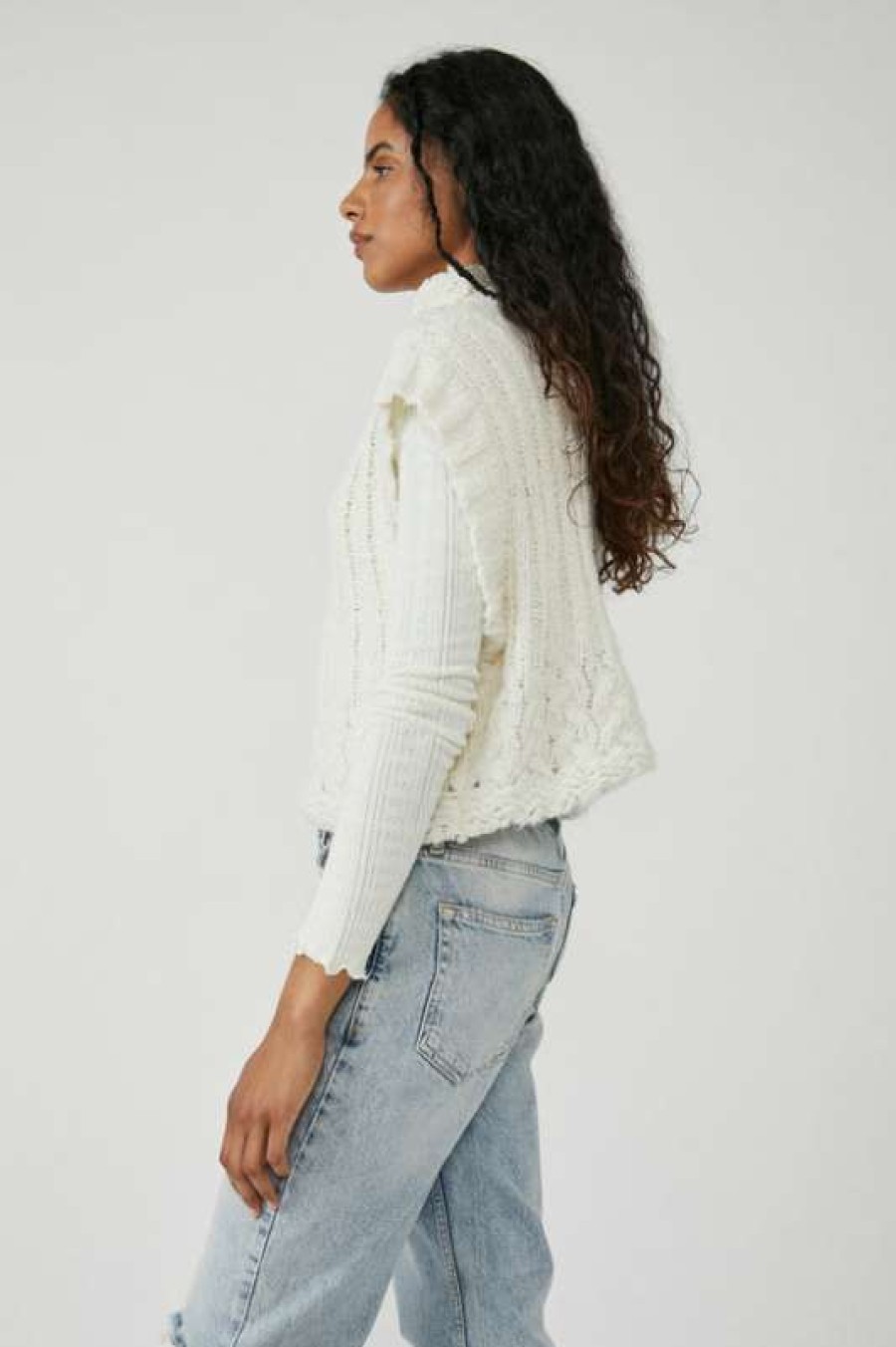 Vests * | Exceptional Free People: Wilder Vest Ivory