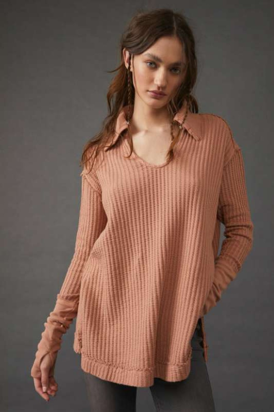 Basics * | Latest Free People: Raymond Thermal Terra