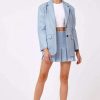 Jackets * | Exceptional Alex Pleather Blazer Sky