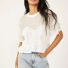 Blouses * | Fair Free People: Fall In Love Tee Ivory