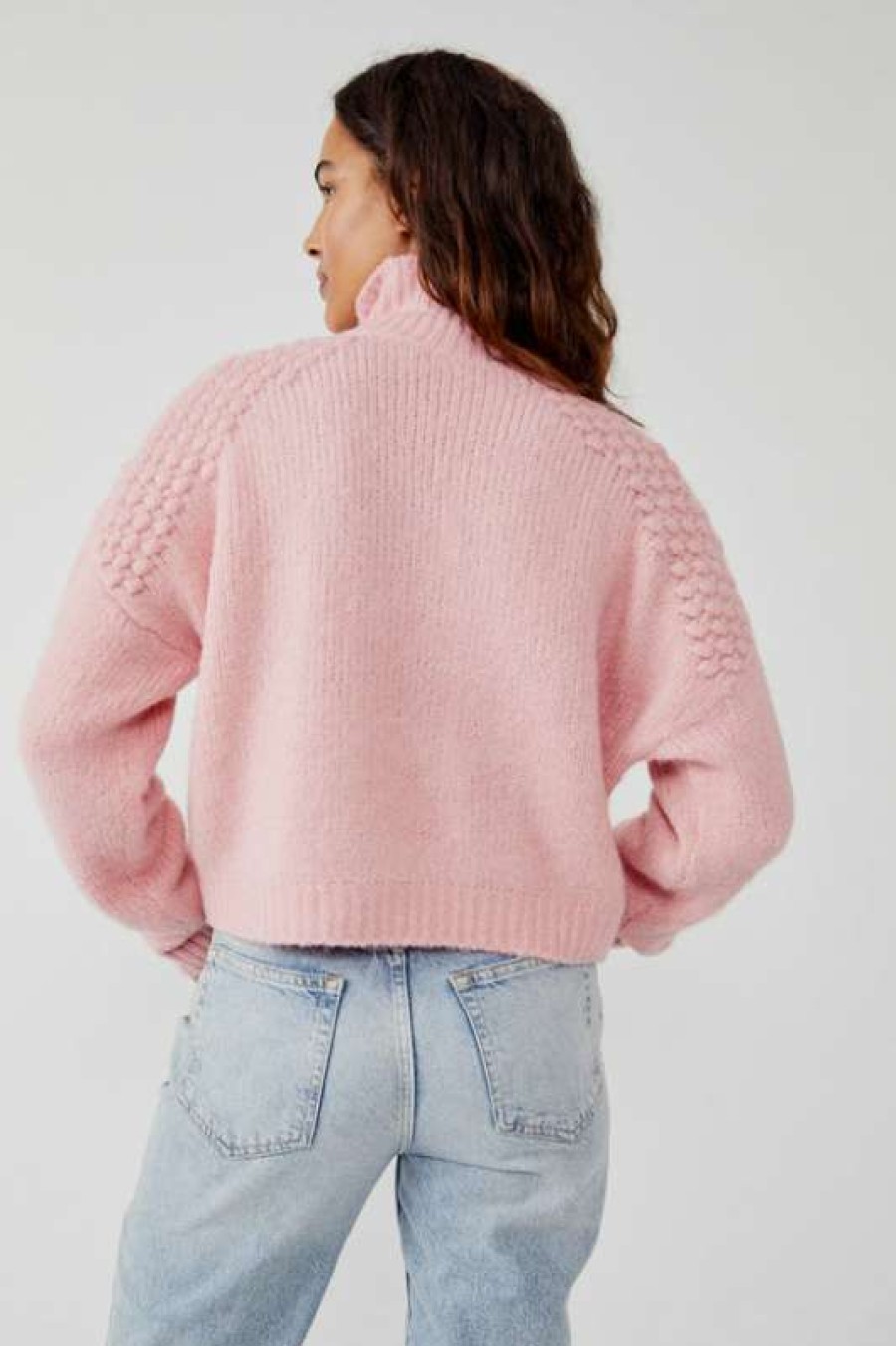 Sweaters * | Exquisite Free People: Bradley Pullover Bubblegum