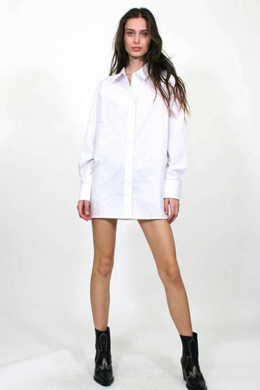 Blouses * | Beautiful Jones Button Down White