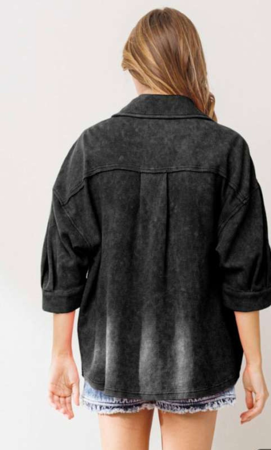 Jackets * | Diaphanous Optimist Jacket Washed Black