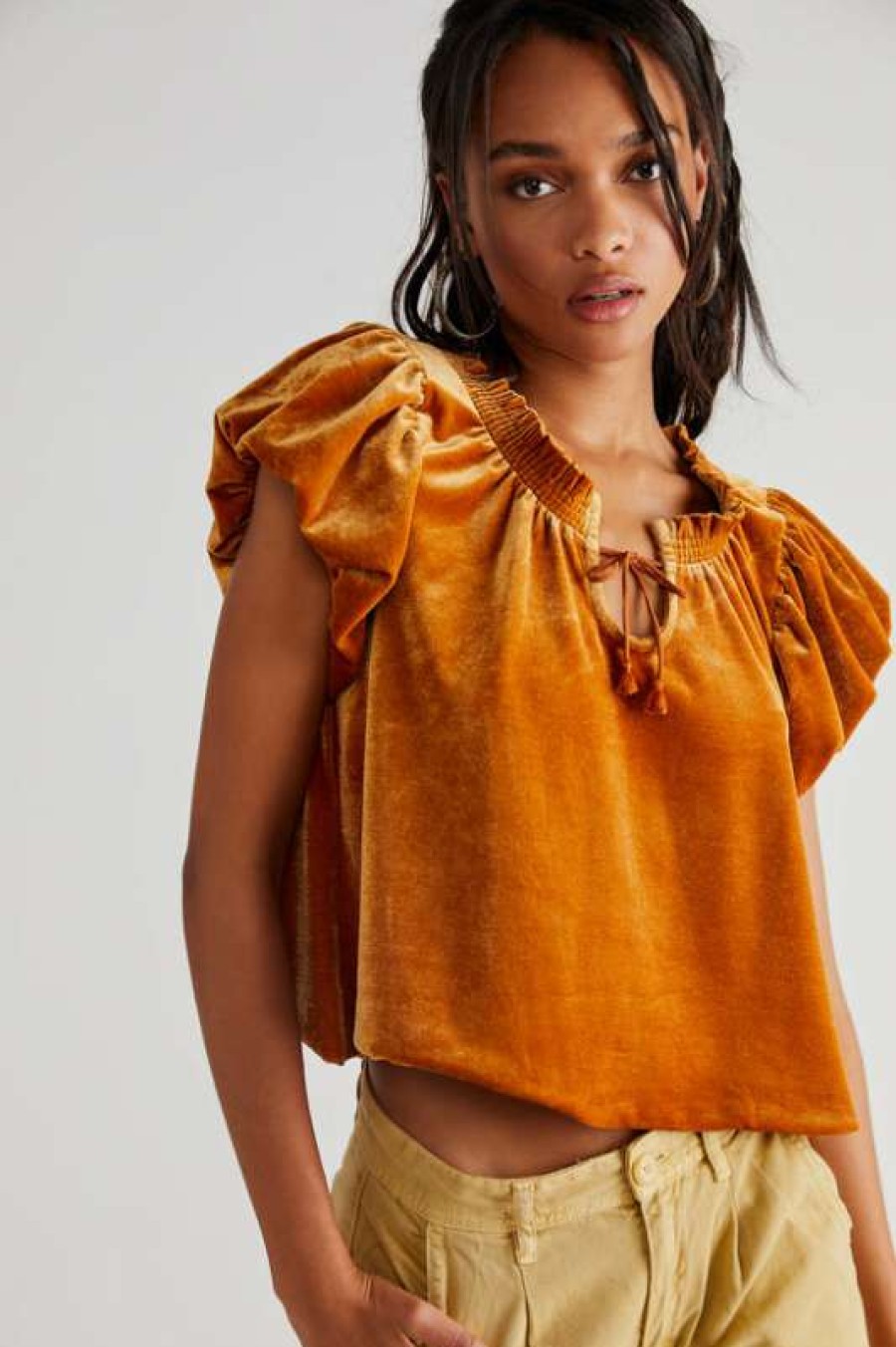 Tops * | Especial Free People: Terese Top Pumpkin Pie