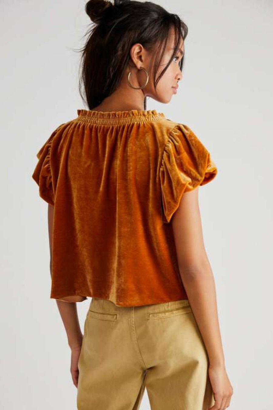 Tops * | Especial Free People: Terese Top Pumpkin Pie