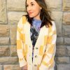 Cardigans * | Hottest Pawn Check Cardigan Banana