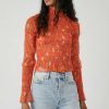 Blouses * | Diaphanous Free People: Hello There Top Grenadine